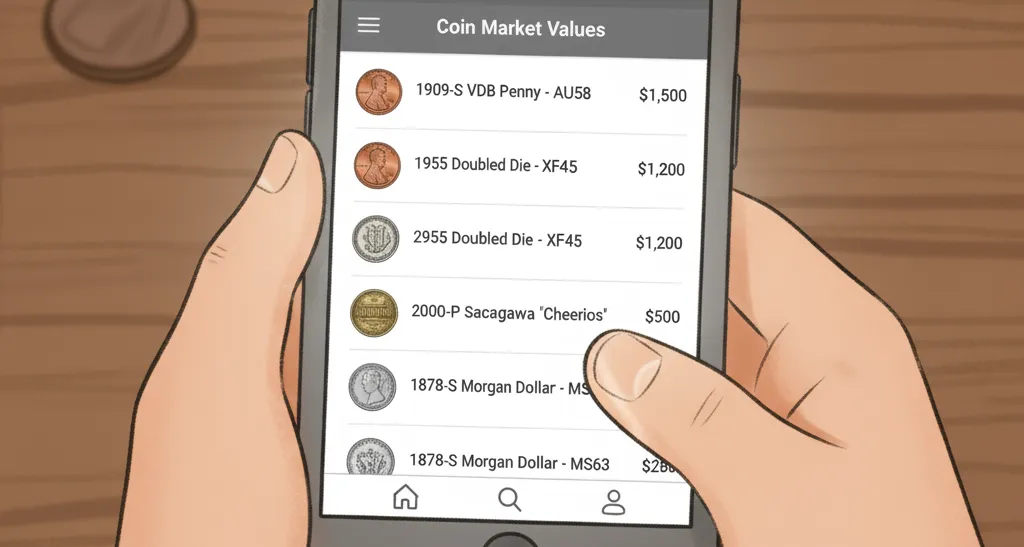 info on the coin prices in the phone